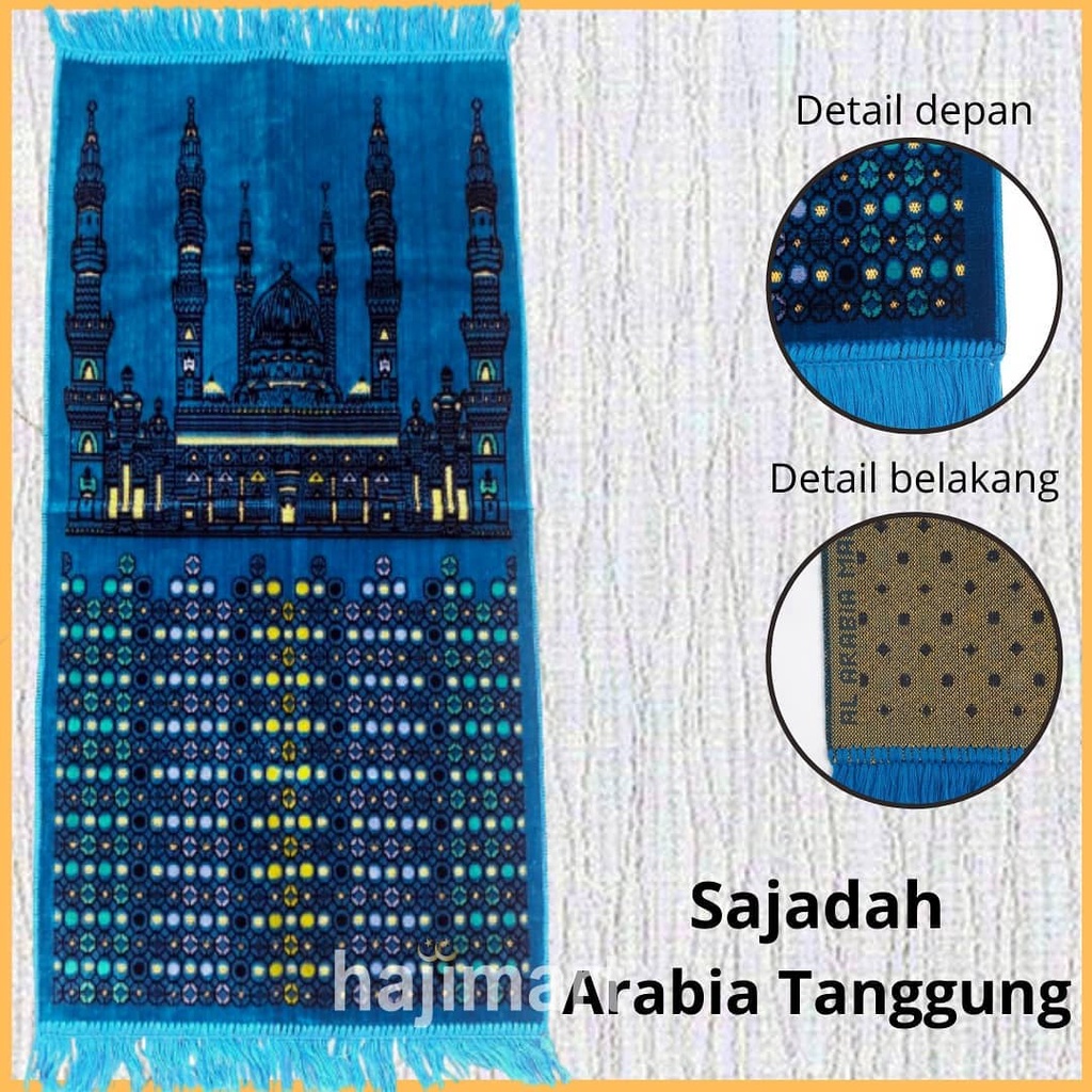 Sajadah Arabia Tanggung/ Sajadah Bludru Tebal 115 x 53