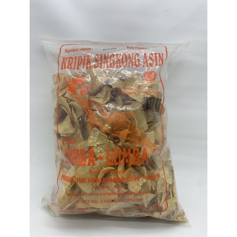 

Lumba - Lumba Kripik SINGKONG ASIN BESARR 500gr