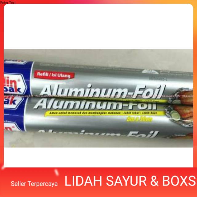 KLIN PAK Aluminium Foil 8mx30cm Aluminun alumunium