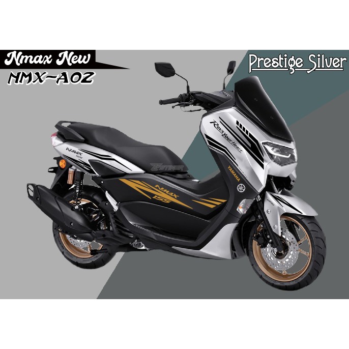 CUTTING STIKER NMAX PRESTIGE SILVER CODE NMX-A02 | STIKER NEW NMAX 155 MURAH