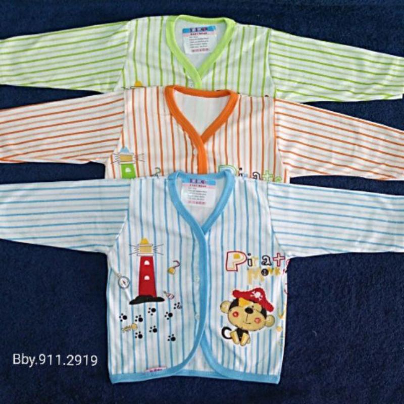 3PCS !!! Baju bayi lengan panjang pendek kutung Newborn murah