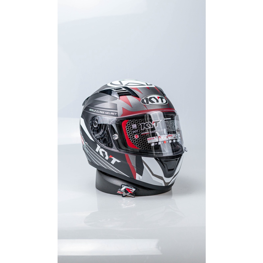 HELM KYT R10 RACE EDITION #3 GUN METAL - FLAT