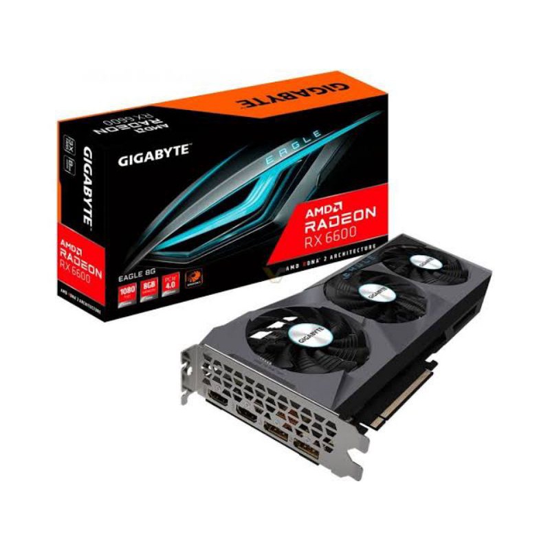 VGA Radeon Gigabyte GV-R66EAGLE-8GD RX 6600 8GB 128BIT DDR6