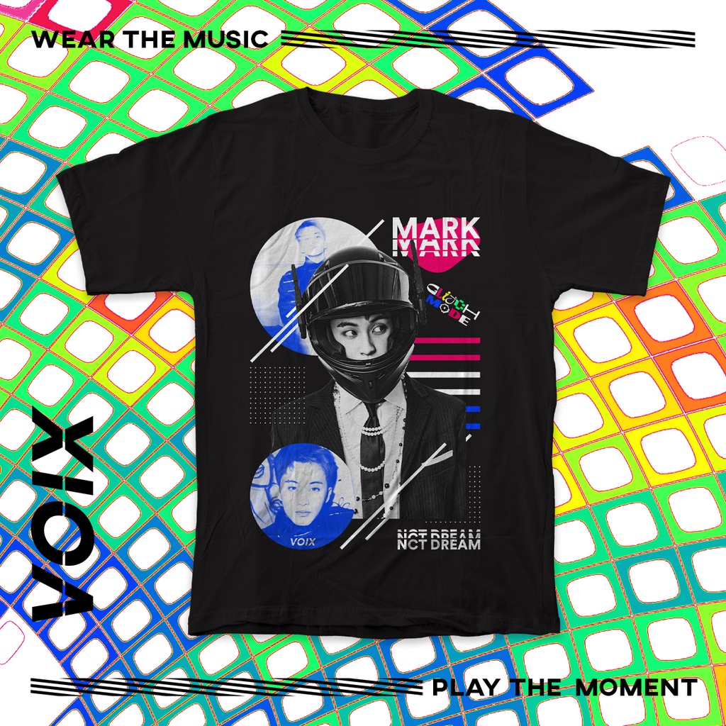 Kaos Kpop NCT Dream "Glitch Mode" Tee - Mark Renjun Jeno Haechan Jaemin Chenle Jisung