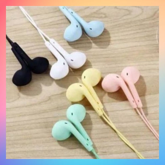 Headset / Handsfree U19 Macaron Hifi Extra Bass Colorfull Earphone Jack 3.5mm With Mic