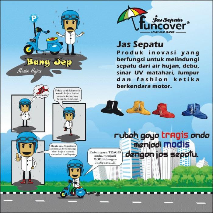 TERLARIS JAS HUJAN SEPATU FUNCOVER - DROPSHIP & RESELLER ARE WELCOME
