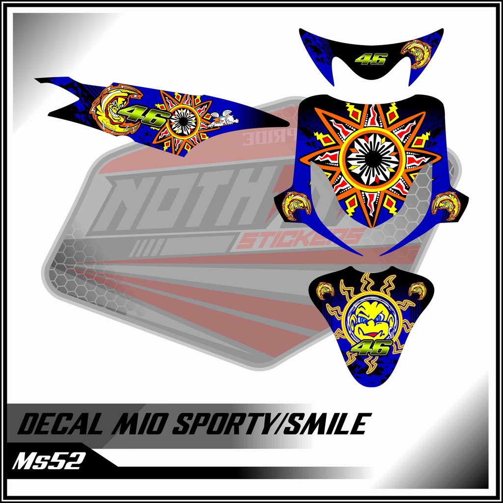 decal mio sporty/smile blue 52