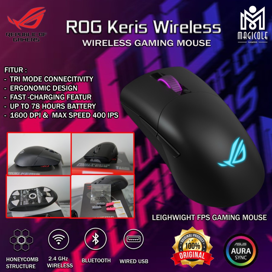 Jual Asus Rog Keris Wireless Lightweight Fps Gaming Mouse Indonesia Shopee Indonesia