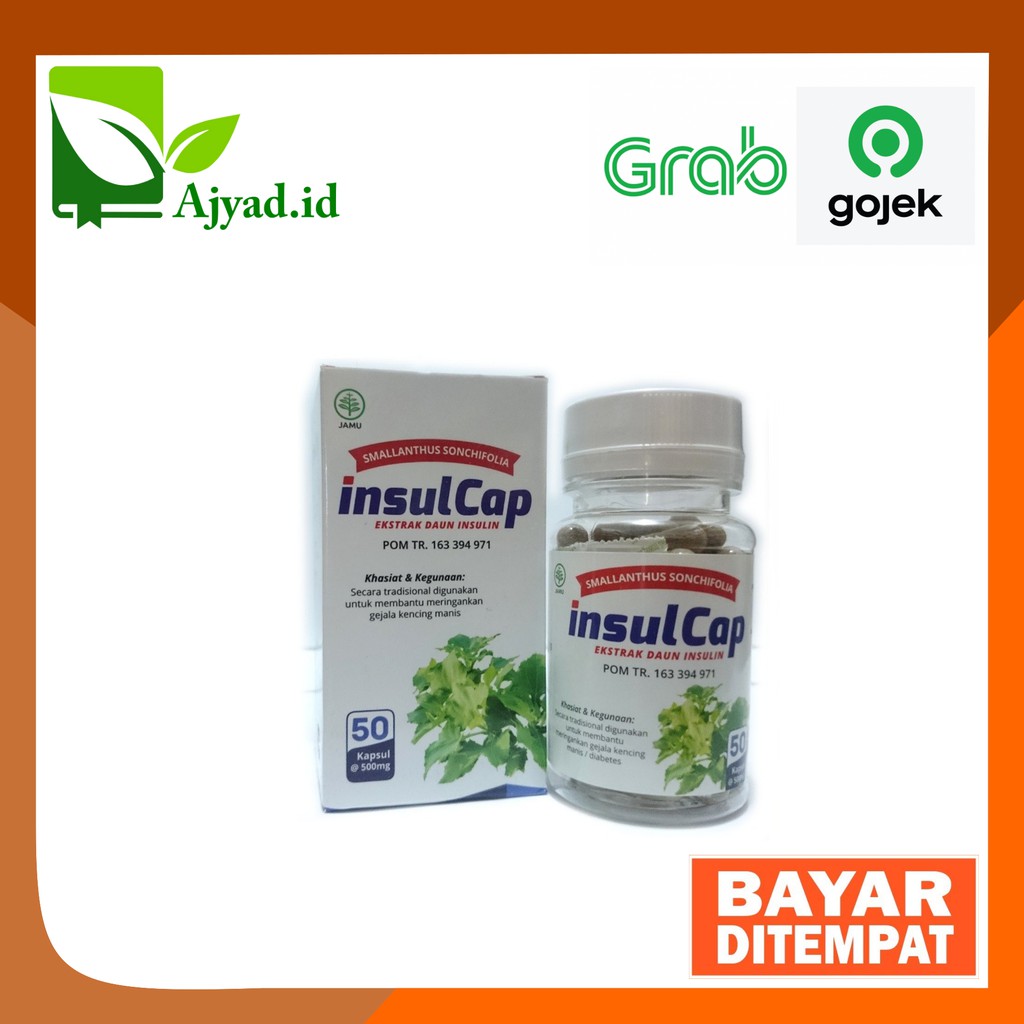 

InsulCap - Ekstrak Daun Insulin - 50 Kapsul - Mengcegah, Mengobati Kencing Manis - Original Product