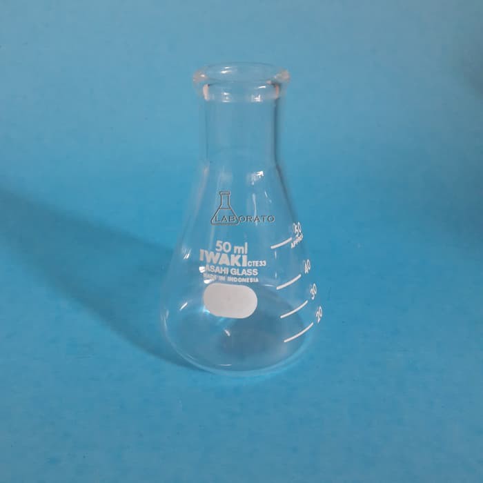 ERLENMEYER 50 ML IWAKI PYREX NEW ORIGINAL