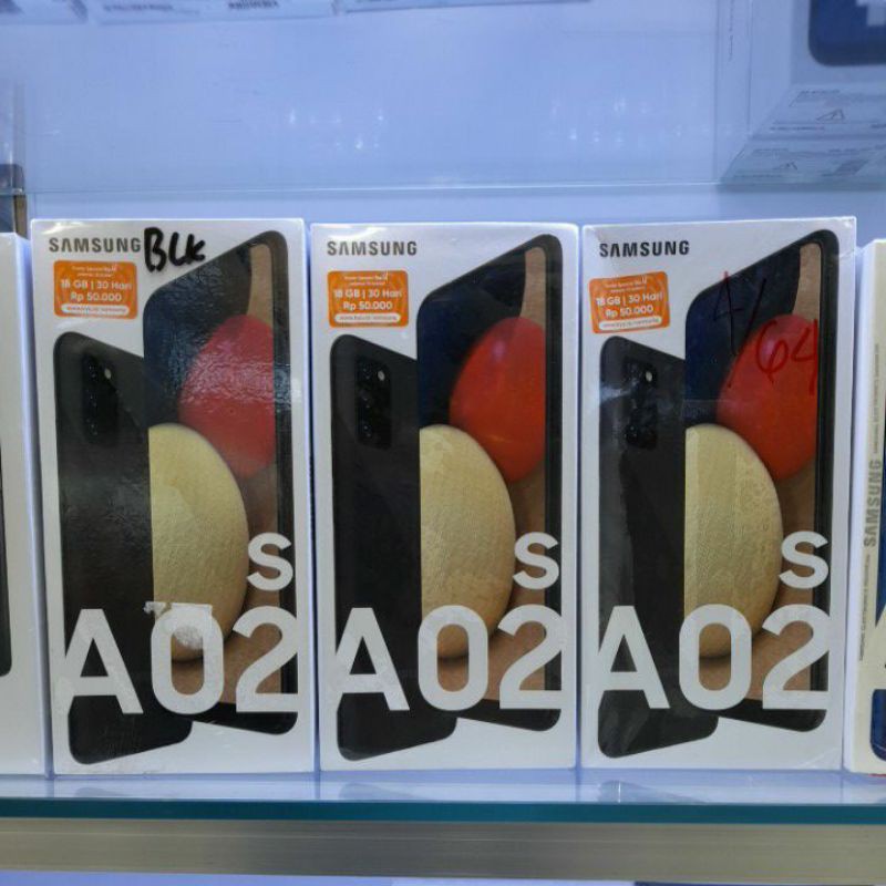 Samsung A02 s Garansi resmi ram 4/64