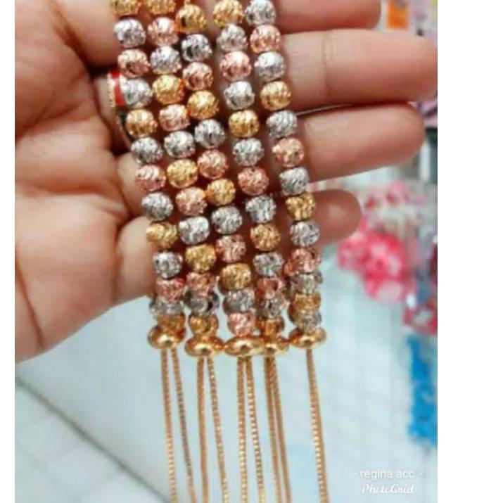 ✷ gelang serut biji lada , titanium ➷