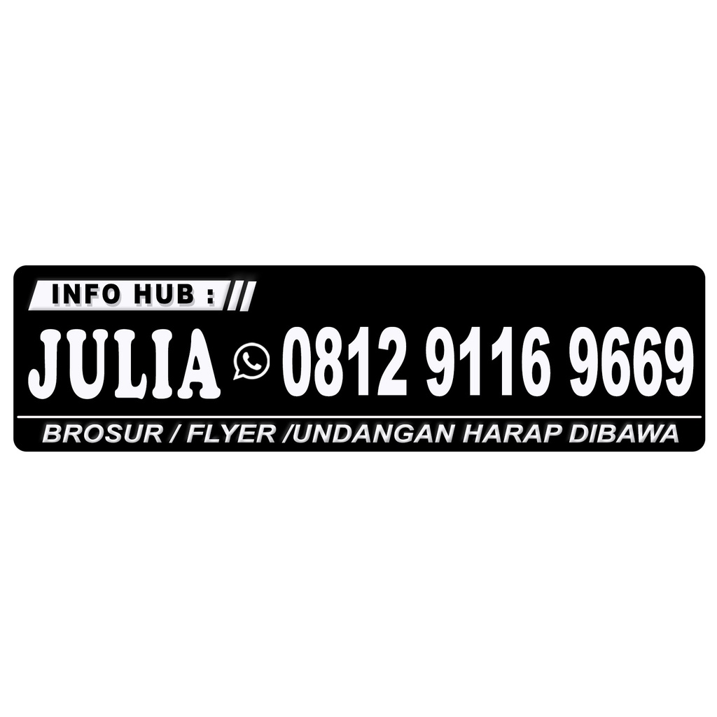 

HJK Isi 80 Pcs Cetak/Custom Sticker Satu Warna Hitam Putih Stiker Label Nama Untuk Marketing Sales