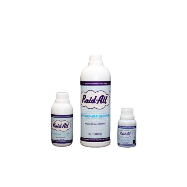 Raid All / Obat Ikan / Anti Jamur / Bakteri Parasit Raid All / 120 ml