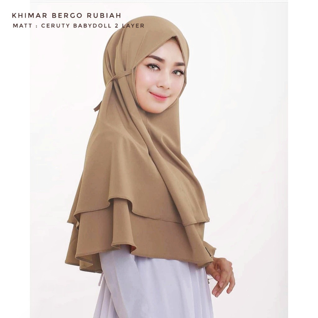 Bergo 2 Layer ceruty babydoll / premium