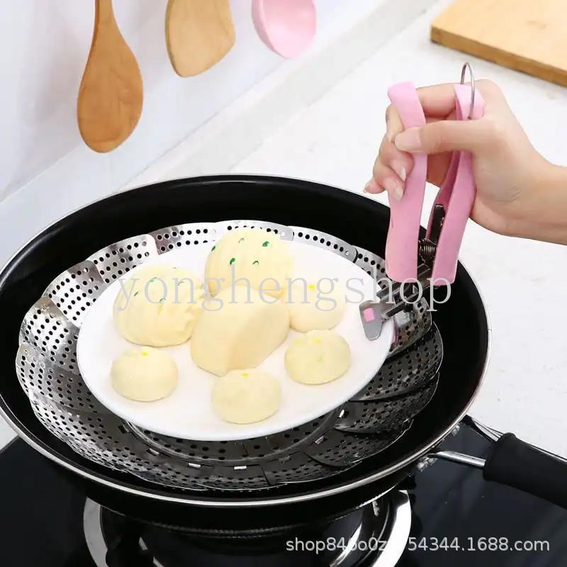 Klip Penjepit Mangkuk / Wadah Makanan Dengan Bahan Stainless Steel Anti-Panas