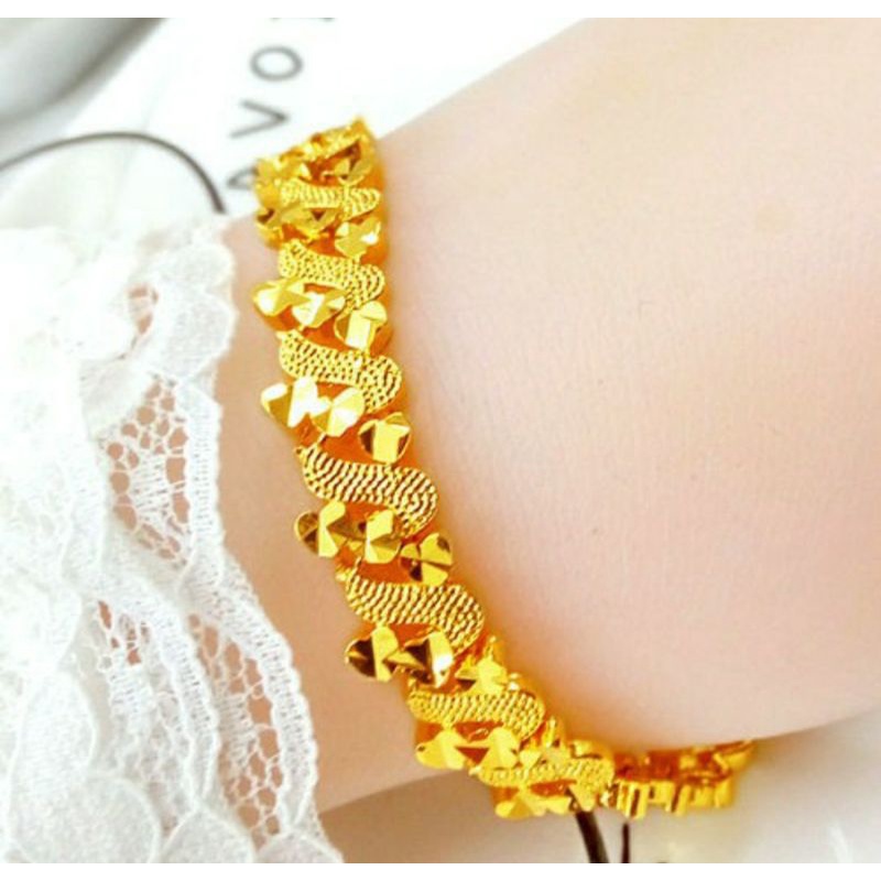 Gelang import hongkong/ gelang perhiasan lapis mas 24karat