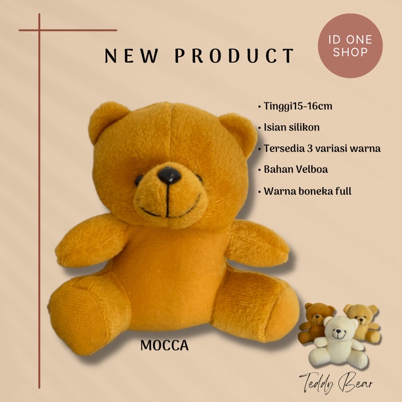 Bear Wisuda 13 dan 15cm / Bear Mini / Boneka Mini / Boneka Bucket / Bear Bucket