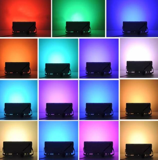 Lampu Sorot RGB 50 Watt Lampu Tembak Dekorasi Warna Warni Anti Air + Remote Control