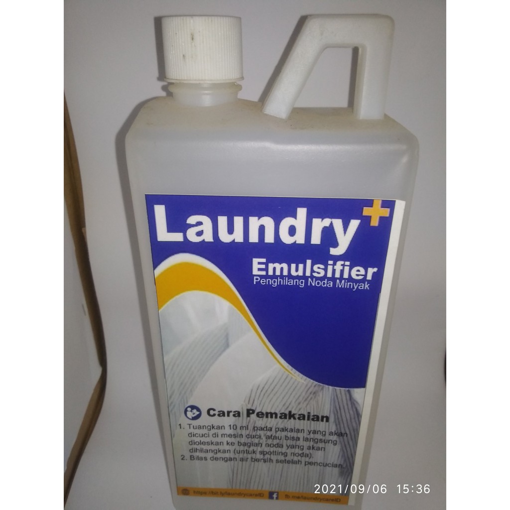 Laundry Emulsifier Anti Noda Minyak Oli 1 Liter