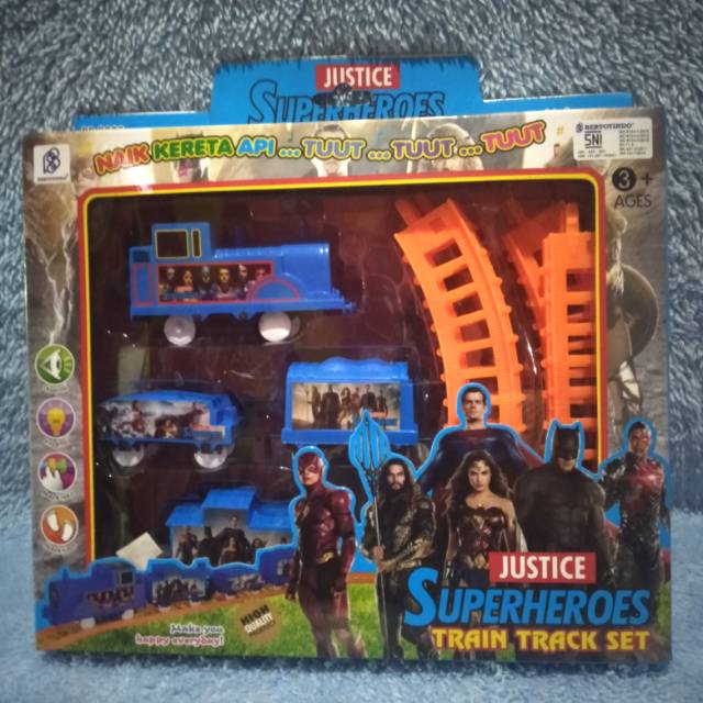 Mainan kereta pake rel pake batre thomas set mainan edukasi