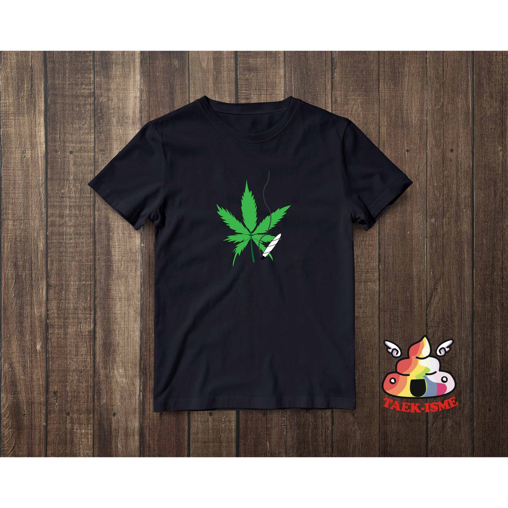 Kaos/ Baju/ Tshirt Pria, Lelaki, Ganja, Cannabis, Marijuana Q
