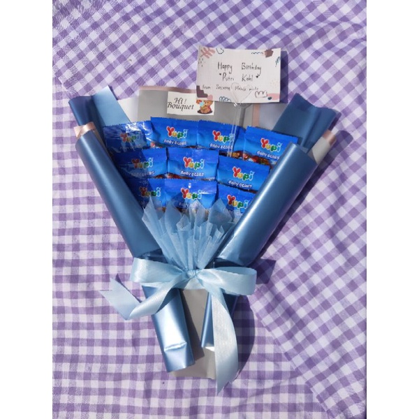

buket Snack yupi murah | Snack bouquet yupi wisuda ulang tahun | graduation bouquet | birthday gift bouquet