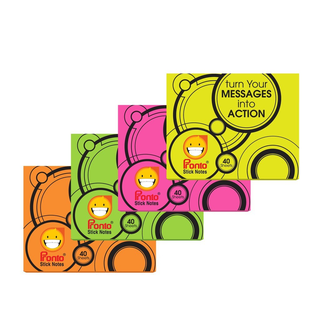 

PRONTO STIKNOTE FLUO COLOR, 40X50, 40 SHEET/PAD