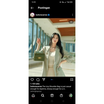 Preloved IZZY SHOUDER BAG BUTTONSCARVES