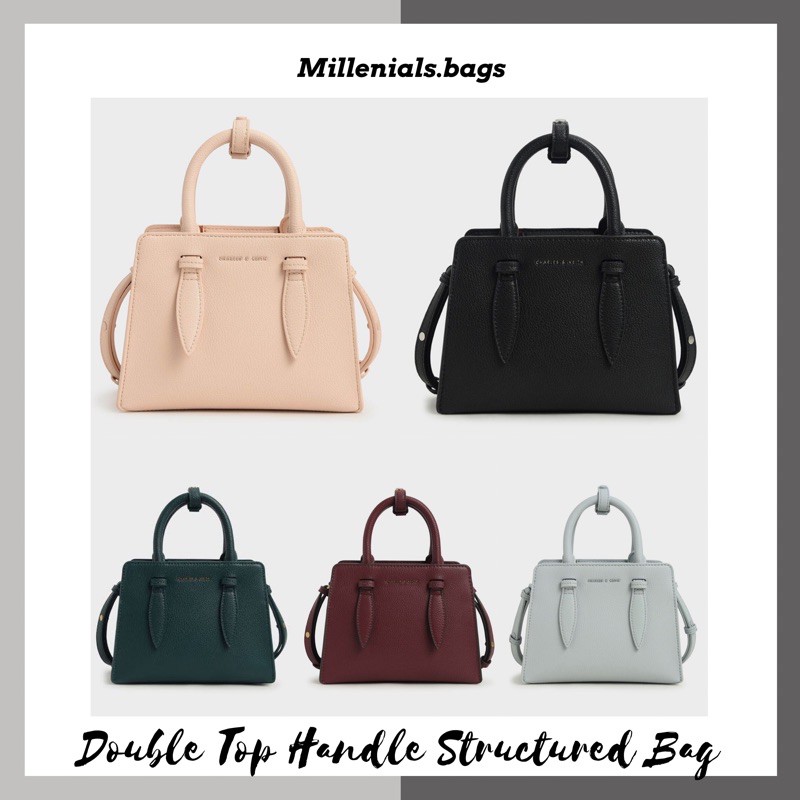 Cnk double top handle structured bag