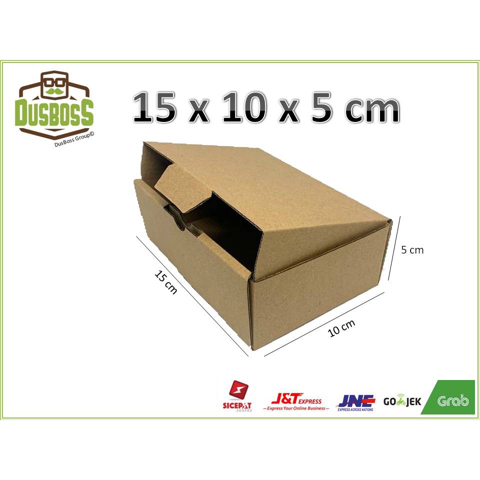 Kardus karton uk. 15 x 10 x 5 cm -Die Cut dan easy usage- aksesories /multifungsi-4