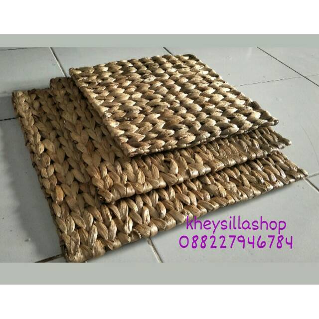 Place Mats Enceng Gondok Persegi / Tables Mats / Alas Meja