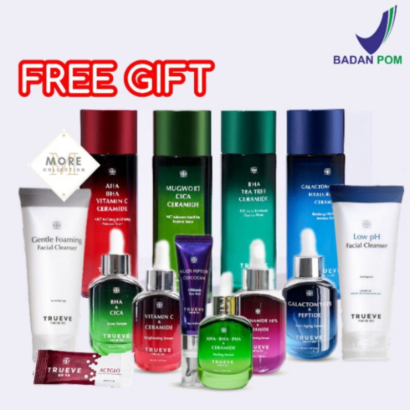 Trueve Niacinamide vitamin C BHA Cica Galactomyces Feeling Serum Eye Gel