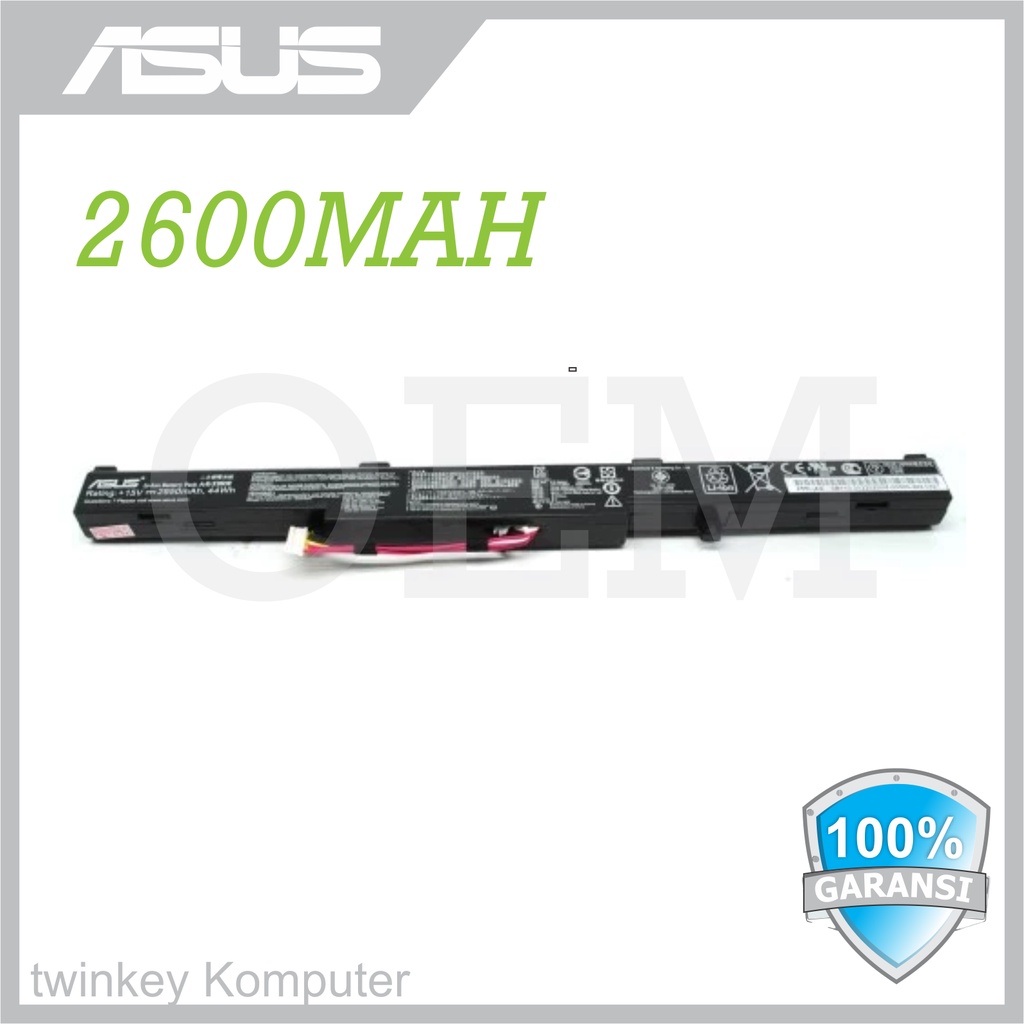 OEM Baterai ASUS X450 X450J X450JF A450J X550D A41-X550E