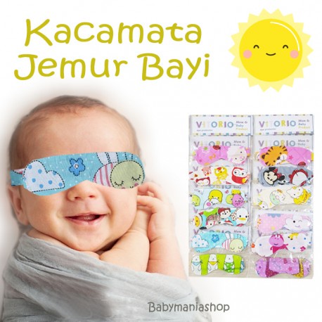 Kacamata Jemur Bayi / Eye Mask Baby Sun Protector / Pelindung Mata Bayi Sunbathing Kaca Mata Bayi