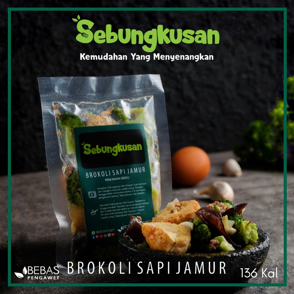 

Sebungkusan Regular - Frozen Food Brokoli Sapi Jamur - Porsi 100 G