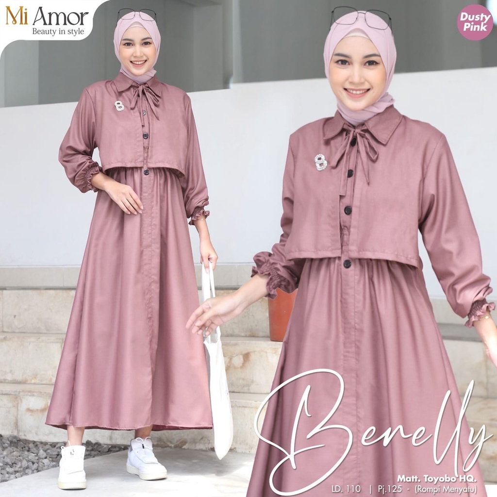 SETELAN ROK // BERELLY SET POLOS BAHAN TOYOBO ORIGINAL MI AMOR