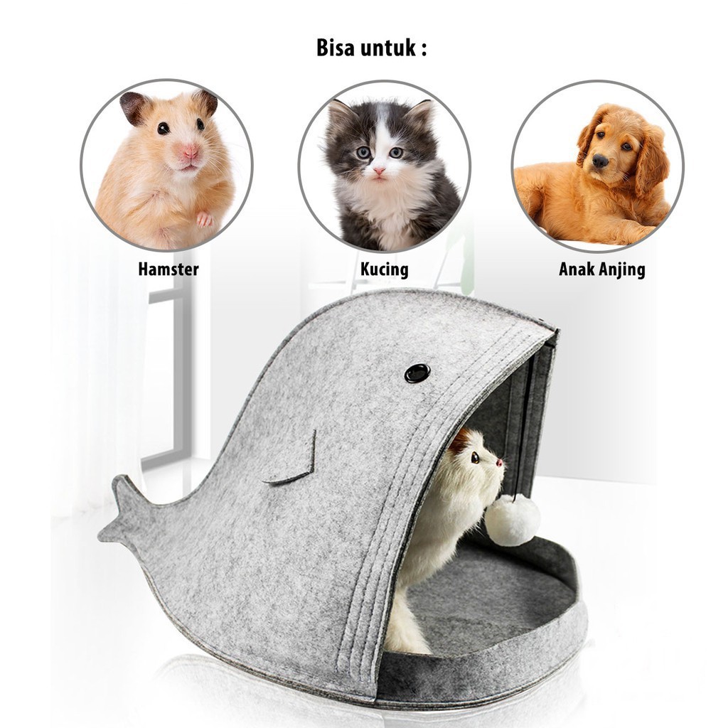 tempat tidur anjing kucing Pets bed Dog portable mudah dilipat