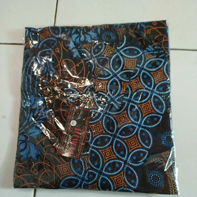 Kemeja Batik Pria Lengan Pendek Kenongo Padi Batik Bswart Zahira