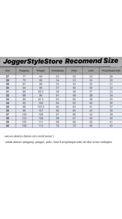  CELANA  JOGGER HITAM LIST  GARIS DUA PUTIH  CELANA  JOGGER 