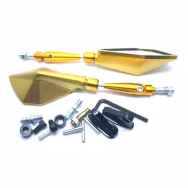 SPION TOMOK FULL CNC UNIVERSAL NINJA CBR R15 R25 GSX SATRIA NMAX LEXI AEROX PCX VIXION-2772 gold