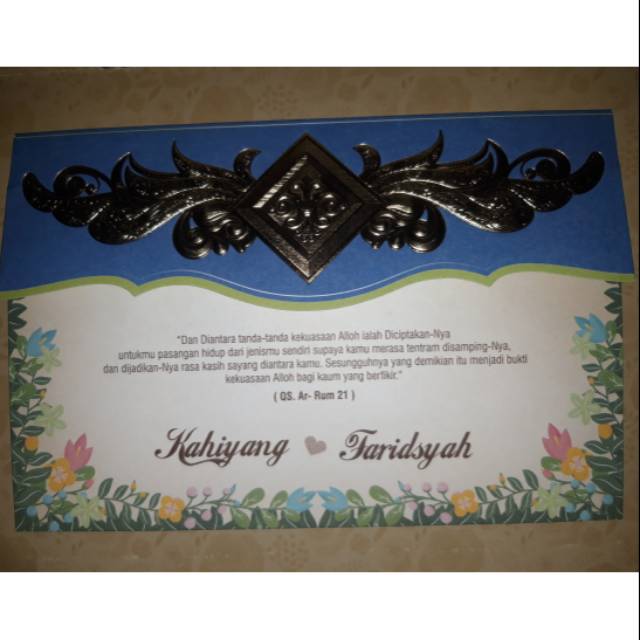 

Undangan T8857 free plastik dan label