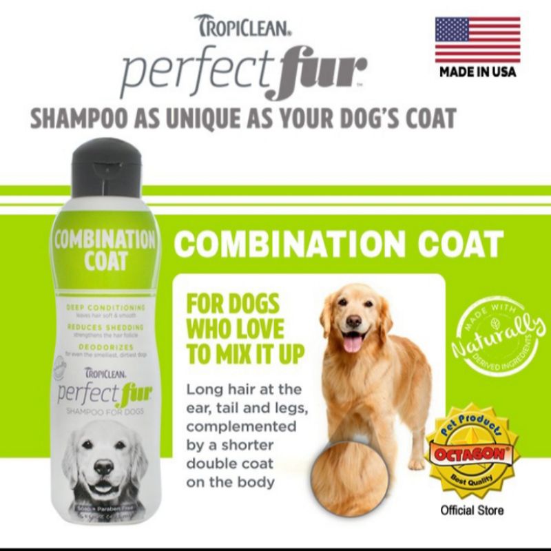 Tropiclean Perfect Fur Shampoo - Combination Coat Shampoo 473ml