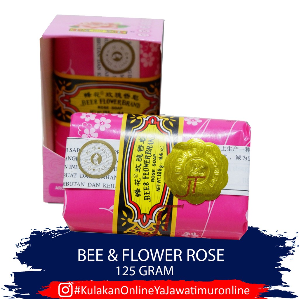 Sabun Tawon Aroma Mawar / Sabun Bee &amp; Flower ORIGINAL CHINA 125 gram