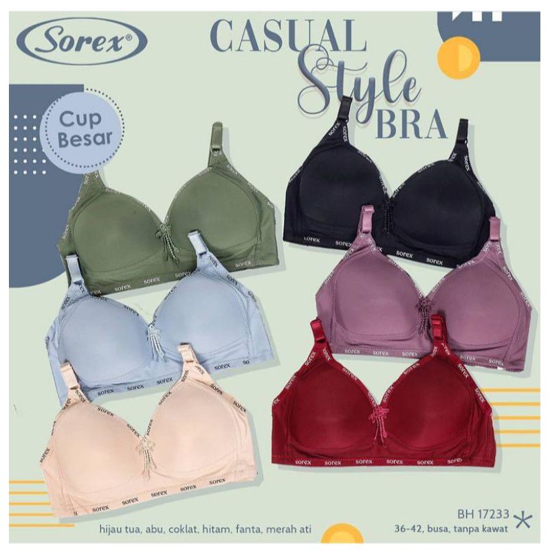 bh sorex casual style cup besar BH 17233