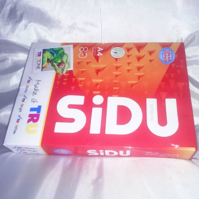 

Kertas Sidu A4 putih /kertas kuarto A4 merk sidu 80 gram
