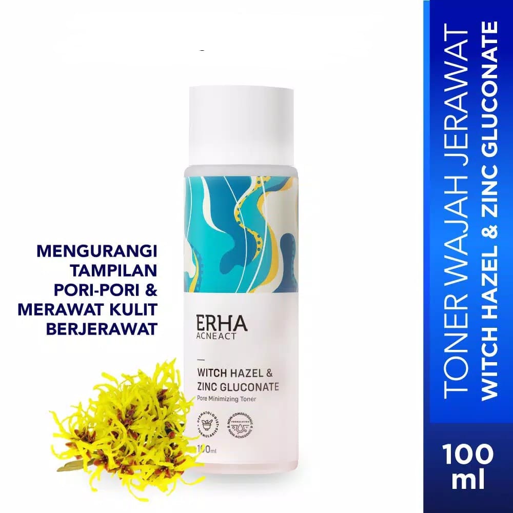 ERHA AcneAct Witch Hazel &amp; Zinc Gluconate Pore Minimizing Toner 100ml ~ ORIGINAL 100%