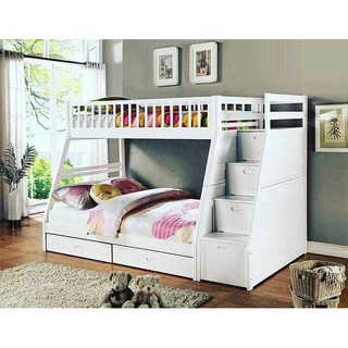 Jual tempat tidur tingkat murah bed tingkat sorong ranjang anak laci