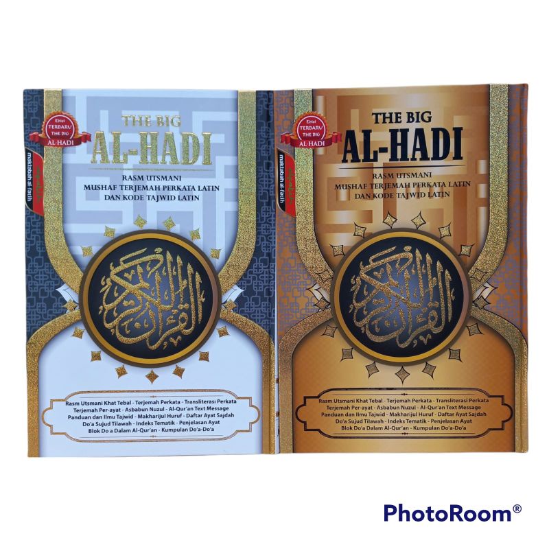 Alquran THE BIG Al-HADI Terjemah Latin Tajwid PerKata Ukuran Jumbo A3, Al-Quran Manula Terjemah Lati