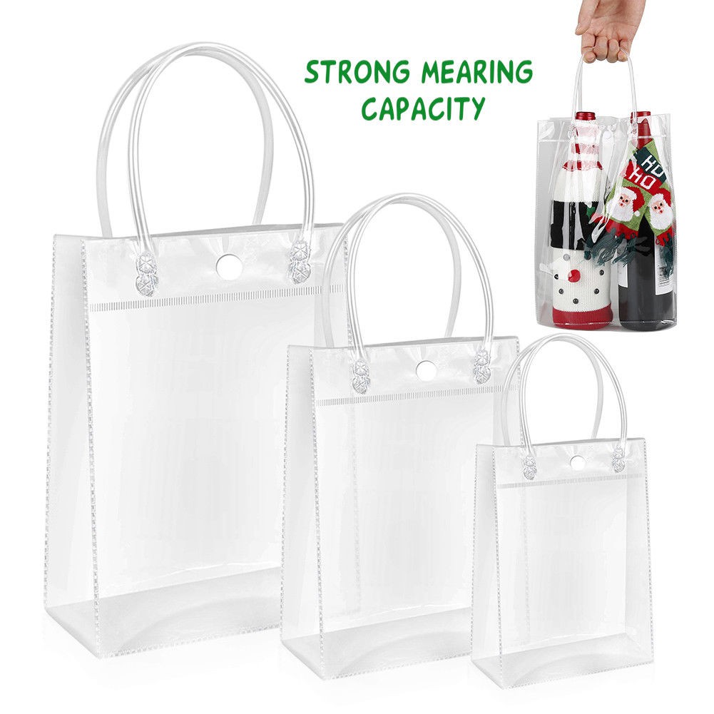 plastic see through tote bags